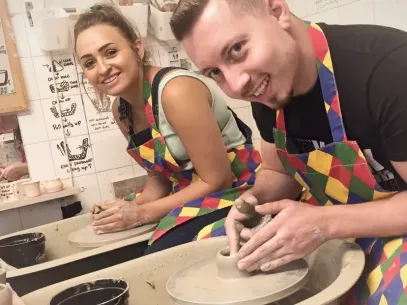 Couples Wheel Throwing Pottery Experience