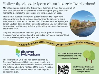 Twickenham Quiz Trail & Town Souvenir