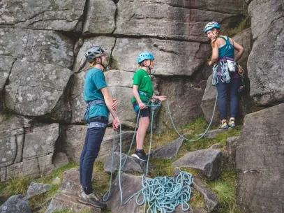 Rock Climbing and Abseiling in the Peak District